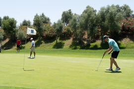 Jugada en el Campeonato Europeo de Golf Universitario. Antequera. Junio de 2019