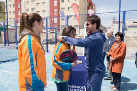 Entrega de medallas. Campeonato de España Universitario de Pádel. Antequera. Abril de 2017