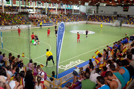Partido España contra China. 14º Campeonato del Mundo Universitario de Fútbol Sala 2014 (FUTSAL). Antequera. Julio de 2014