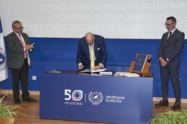 Toma de posesión de Miguel Ángel Barbancho Fernández como profesor titular del Área de Fisiología...