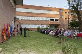 Intervención de Carlos Benavides. Homenaje al personal jubilado de la Facultad de Ciencias Económicas y Empresariales. Campus de El Ejido. Septiembre de 2022