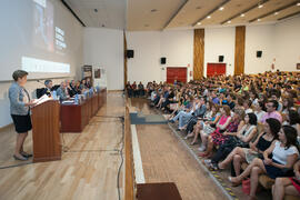 Intervención de Mariluz Marco. Entrega de premios en el Paraninfo de la Universidad de Málaga. Ol...