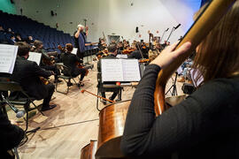 Ensayo del Concierto de Bandas Sonoras de la 31 edición de Fancine de la Universidad de Málaga. A...