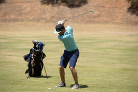 Jugada en el Campeonato Europeo de Golf Universitario. Antequera. Junio de 2019