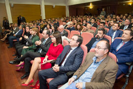 Asistentes a la Toma de Posesión de los nuevos catedráticos de la Universidad de Málaga. Edificio del Rectorado. Febrero de 2018