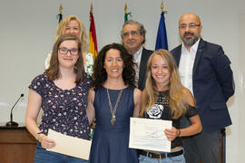 Grupo de alumnos en su graduación del CIE-UMA el Día del Español. Centro Internacional de Español...