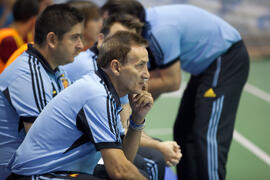 Partido Israel contra España. 14º Campeonato del Mundo Universitario de Fútbol Sala 2014 (FUTSAL). Antequera. Julio de 2014