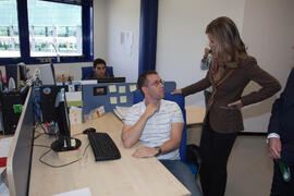 Visita oficial de la Ministra Cristina Garmendia al nuevo edificio de Bioinnovación de la UMA ubicado en el PTA. Octubre de 2009