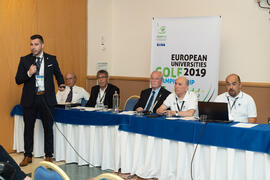 Reunión técnica. Campeonato Europeo de Golf Universitario. Antequera. Junio de 2019
