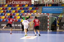 Partido Rusia - Egipto. Categoría masculina. Campeonato del Mundo Universitario de Balonmano. Antequera. Julio de 2016
