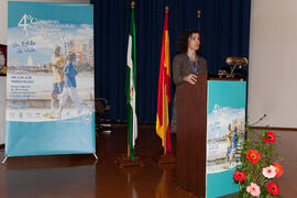 Susana Aznar Laín. Panel de expertos del 4º Congreso Internacional de Actividad Físico-Deportiva para Mayores. Escuela Técnica Superior de Ingeniería Informática y Telecomunicaciones. Marzo de 2011