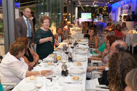 Cena Homenaje a profesores y PAS jubilados de la Facultad de Económicas. Restaurante El Palmeral. Septiembre de 2015