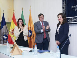 Toma de posesión de Ana José Cisneros Ruiz como nueva decana de la Facultad de Ciencias Económicas y Empresariales de la Universidad de Málaga. Campus de El Ejido. Enero de 2025