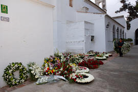 Entierro de Eugenio Chicano. Cementerio de Vélez-Málaga. Noviembre de 2019