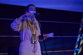 Tamara Harillo en la gala de clausura de la 31ª edición de Fancine de la Universidad de Málaga. Cine Albéniz. Noviembre de 2021