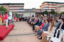 Acto de bienvenida a los alumnos Erasmus de la Universidad de Málaga. Jardín Botánico. Octubre de...