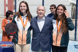 Entrega de medallas. Campeonato de España Universitario de Pádel. Antequera. Abril de 2017