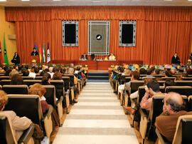 Investidura de nuevos doctores por la Universidad de Málaga. Paraninfo. Abril de 2008