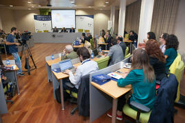 Ceremonia de apertura del XVI encuentro de rectores de Brasil, Portugal y España. Edificio del Rectorado. Octubre de 2015