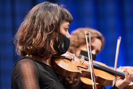 Violinista. Concierto de Bandas Sonoras de la 31 edición de Fancine de la Universidad de Málaga. ...