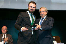 Entrega del galardón conmemorativo a Mariano Ruiz. Acto del 25 Aniversario del Parque Tecnológico...