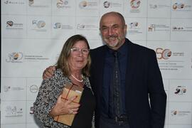 Lola Tous y Eugenio Luque. Homenaje al personal jubilado de la Facultad de Ciencias Económicas y Empresariales. Campus de El Ejido. Septiembre de 2022