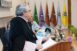 José Ángel Narváez en la investidura como Doctor "Honoris Causa" de Antonio Soler por l...