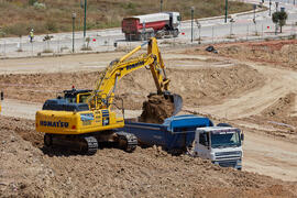 Inicio de las obras de la nueva Facultad de Turismo. Campus de Teatinos. Abril de 2021