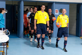 Salto a pista de los equipos. Partido China contra Uruguay. 14º Campeonato del Mundo Universitario de Fútbol Sala 2014 (FUTSAL). Antequera. Julio de 2014