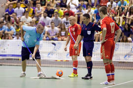 Partido Rusia contra Brasil. 14º Campeonato del Mundo Universitario de Fútbol Sala 2014 (FUTSAL). Antequera. Julio de 2014