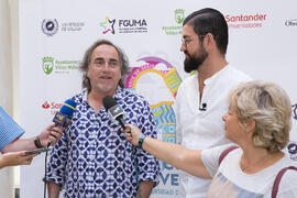 Manu Sánchez y Selu García Cossío. Curso "30 años de Carnaval de Cádiz, máximo exponente del...