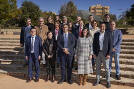 Equipo de Dirección de la Universidad de Málaga. Jardín Botánico. Enero de 2023