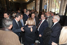 Momentos posteriores a la toma de posesión de D. José Ángel Narváez Bueno como Rector de la Universidad de Málaga. Palacio de San Telmo, Sevilla. Enero de 2016
