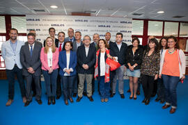 Foto de grupo. Inauguración de las Jornadas de Puertas Abiertas de la Universidad de Málaga. Comp...