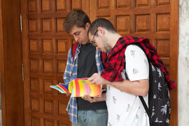 Entrega de acreditaciones. V Foro Arquia/Próxima 2016: Futuro Imperfecto. Paraninfo. Octubre de 2016