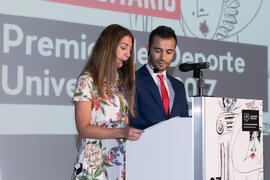 María Guerrero y Guillermo Villalobos presentan la Gala del Deporte Universitario 2017. Escuela T...