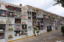 Entierro de Eugenio Chicano. Cementerio de Vélez-Málaga. Noviembre de 2019