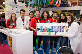 Estand de la Facultad de Ciencias de la Salud. Jornadas de Puertas Abiertas de la Universidad de ...