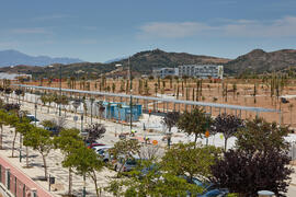 Obras del nuevo Pabellón de Gobierno. Campus de Teatinos. Mayo de 2021