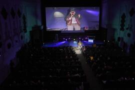 Actuación de Esty Quesada. Gala de de inauguración de la 33ª edición de Fancine de la Universidad de Málaga. Cine Albéniz. Noviembre de 2023