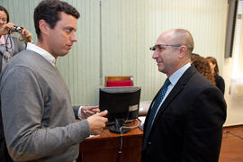 José Luis Vázquez y Eugenio Luque. II Jornadas Uniworking: Emprendimiento, Creatividad e Innovación. Facultad de Ciencias Económicas y Empresariales. Diciembre de 2014