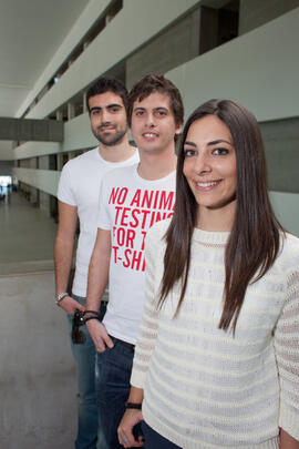 Retrato de alumnos para una portada de revista. Facultad de Comercio y Gestión. Marzo de 2012