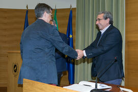 Toma de posesión de Francisco José López Gutiérrez como nuevo catedrático de Psicología Básica de la Universidad de Málaga. Edificio del Rectorado. Marzo de 2017