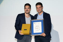 Entrega del premio Deportista Malagueño al karateka Damián Quintero . Gala del Deporte Universita...