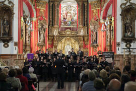 Concierto de Navidad de la Coral Sancti Petri homenaje a la Facultad de Económicas. Iglesia de los Mártires. Diciembre de 2015