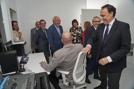 Visita a la nueva facultad de Psicología y Logopedia de la Universidad de Málaga tras su inauguración. Campus de Teatinos. Octubre de 2022