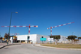 Obras del nuevo Pabellón de Gobierno. Campus de Teatinos. Diciembre de 2020
