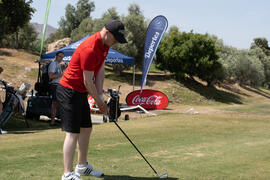 Jugador de la Universidad de Stirling. Campeonato Europeo de Golf Universitario. Antequera. Junio...