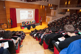 César Bona en su conferencia "Dialogando". Facultad de Derecho. Enero de 2017