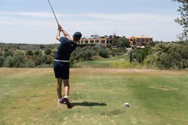 Jugador de la Universidad de Málaga. Campeonato Europeo de Golf Universitario. Antequera. Junio d...